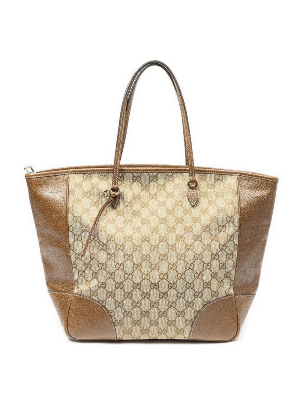 Gucci Bree Tote Bag Brown Beige GG Canvas
